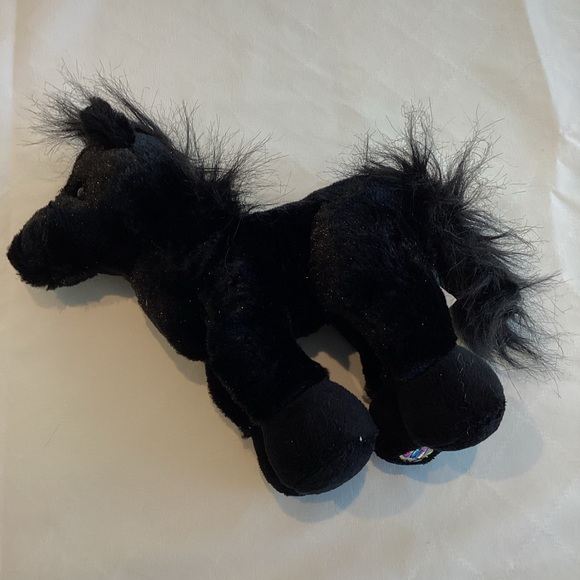Webkinz Black Stallion Horse Stuffed Animal Toy - Picture 2 of 4